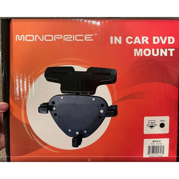 Monoprice 105716 DVD Portrait iPad and Tablet Mount for Car, Black - Picture 1 of 3